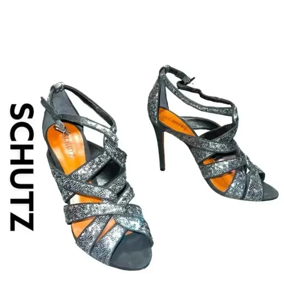 SCHUTZ Sparkle Stillettos. - Picture 1 of 16